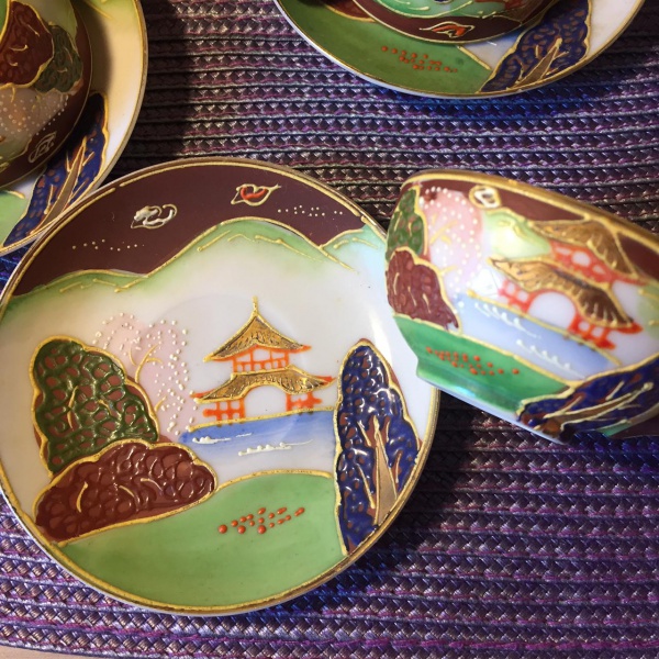 Pires Antigo Decorativo Em Porcelana Japonesa Casca De Ovo Coleção