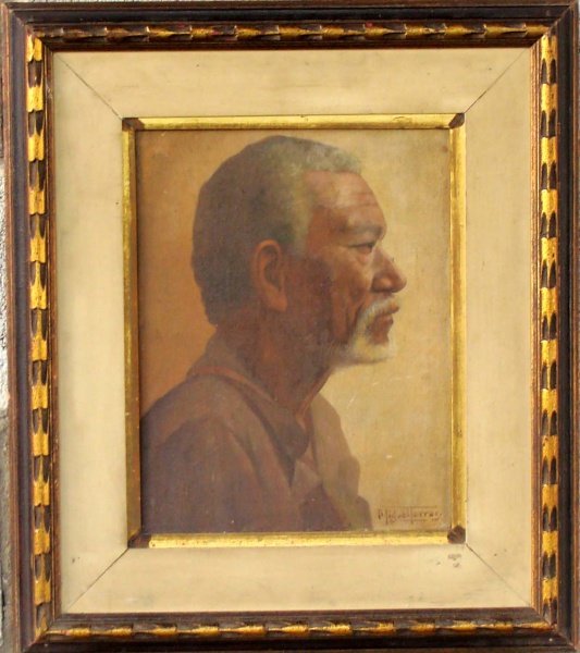 Miguel Torres - Quadro óleo sobre Eucatex Figurativo 25x33cm