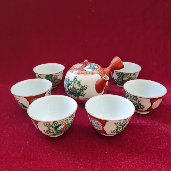 Antigo Jogo Café Ou Chá Porcelana Japonesa Meito (cod. 80)