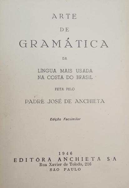 PDF) A Arte de Grammatica da Lingoa mais vsada na costa do Brasil