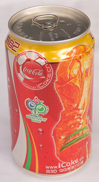 Lata de coca cola - 2006 - China, comemorativa à copa d