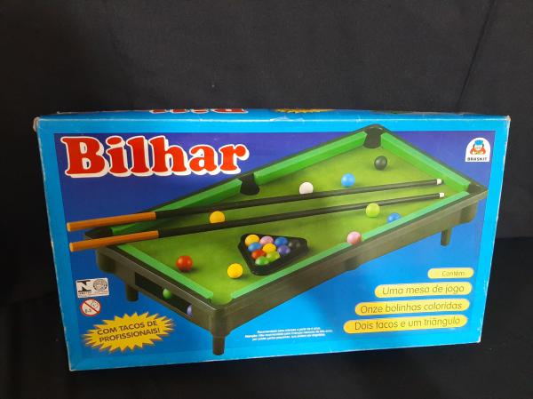 Jogo Antigo De Bilhar Sinuca Brinquedo Braskit Leia o Anúncio