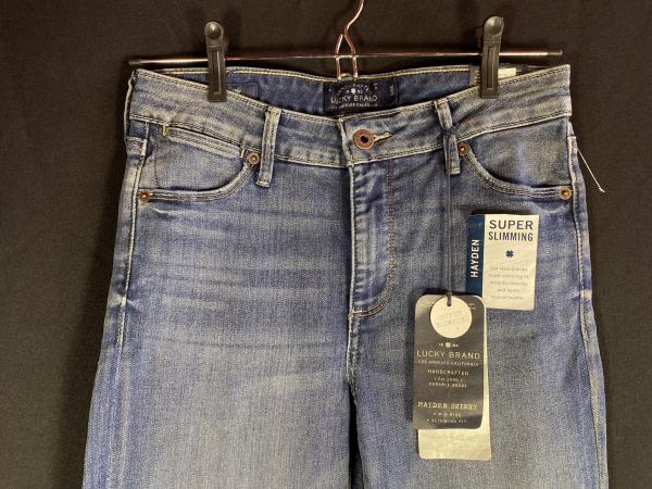 Calça Jeans feminina marca Lucky Brand, nova sem uso, H