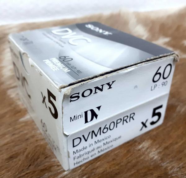 FITA SONY DVC-DIGITAL VIDEO CASSETE, caixa com 5 fitas lacradas