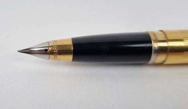 Sheaffer`s 23k FLH. Caneta tinteiro banhada à ouro 23k. Pena