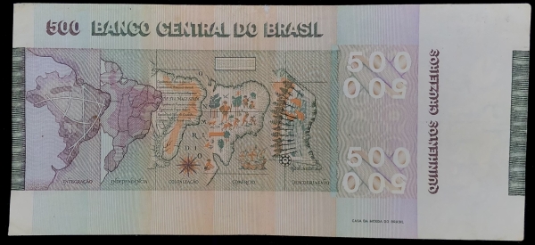 Cédula do Brasil - 1 Cruzeiro - 1972 - REPOSIÇÃO (*) 