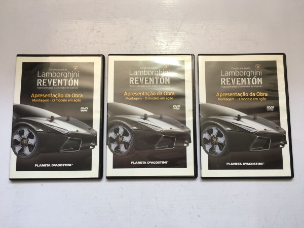 A) 3 DVDs Construa e Pilote Lamborghini Reventón - Apr