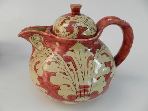 Jogo De Chá Antigo Cerâmica Esmaltada Weiss