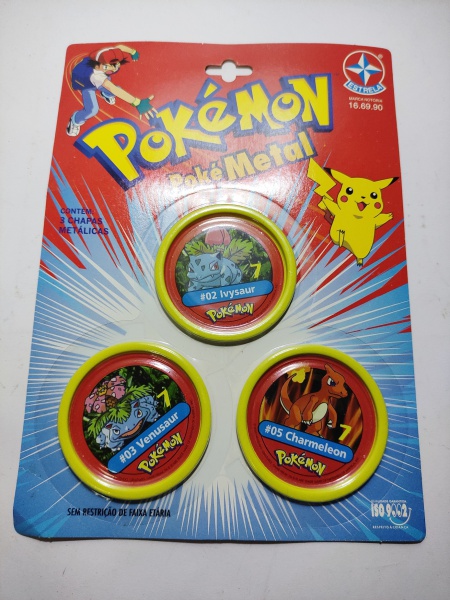 Lote com Seis Brinquedos Pokemon