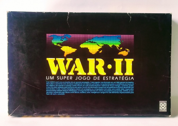 Antigo Jogo de tabuleiro WAR-2 - GROW - Na caixa original - Anos 70 - Um