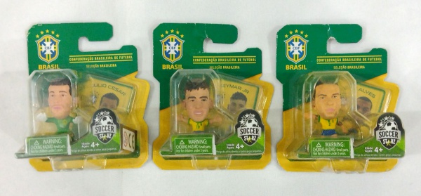 Lote com 5 Antigo Brinquedo Mini Craque Soccer Starz Originais