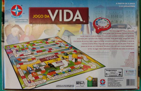 JOGO DA VIDA - BRINQUEDOS ESTRELA / TABULEIRO, CÉDULAS