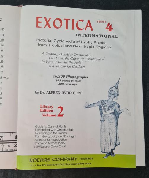 Livro Exotica - Pictorial Cyclopedia of exotic plants from