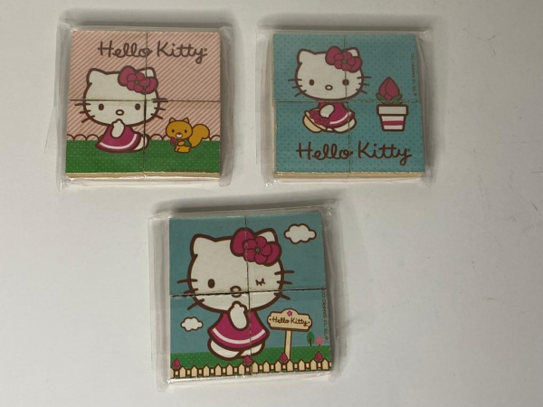 Jogo Quebra Cabeça Infantil em madeira Mdf 20 peças - Hello Kitty