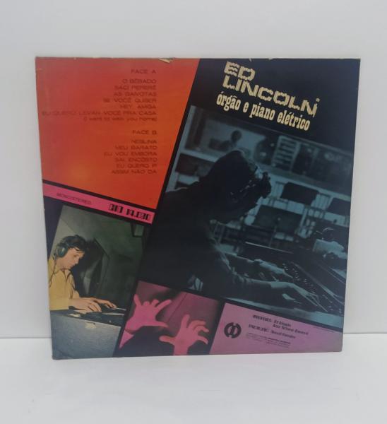 LP Ed Lincoln / Orgão E Piano Elétrico, capa e disco em