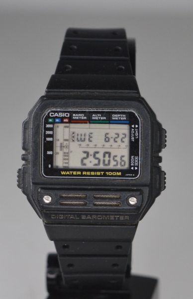 Relógio de pulso quartz CASIO 560 BM-100WJ, DIGITAL BAROMETER