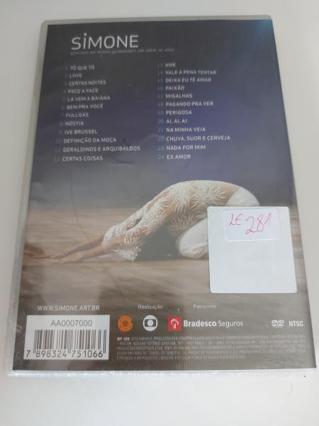 DVD SIMONE, Em boa Companhia. 2010. Biscoito Fino, BF 1