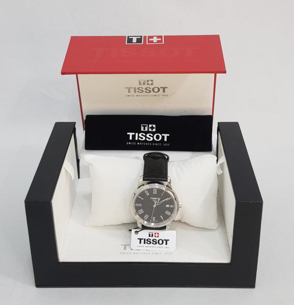 Rel gio Tissot Swiss Watches Since 1853 fundo preto calend rio