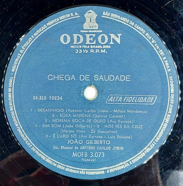 LP Disco de Vinil - João Gilberto -1969 - Mono. Selo: O