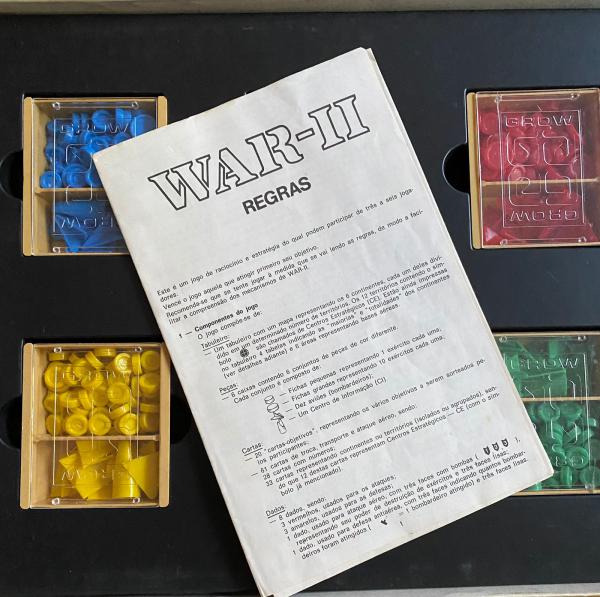 BRINQUEDO ANTIGO - JOGO DE TABULEIRO - WAR II - COM