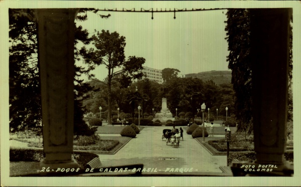 Cartão Postal Poços de Caldas, Fonte Luminosa, Radio Fo