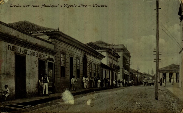 Cartão Postal Poços de Caldas, MG. Fonte Luminosa, 1942