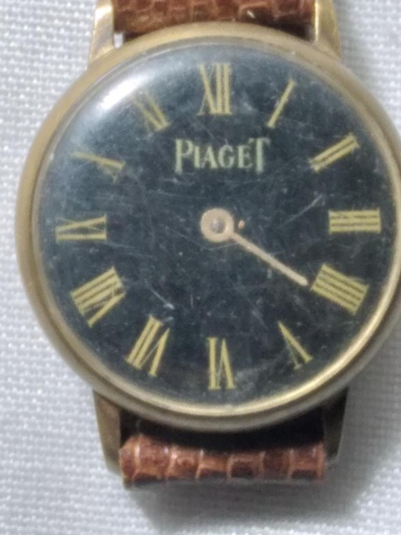 Antigo rel gio de pulso Piaget com caixa em bronze pulseira de