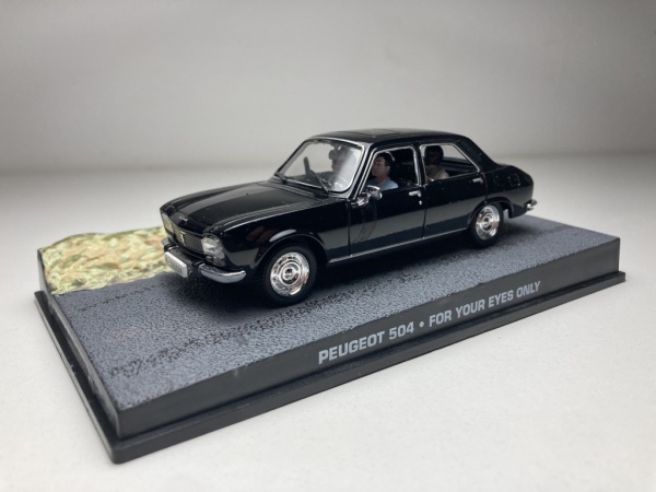 Miniature James Bond 007 - Peugeot 504 De "For Your Eyes Only" - 1/43 - Occasion