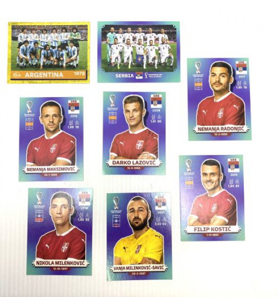 Lote Com 15 Figurinhas Da Argentina - Copa Do Mundo 2018