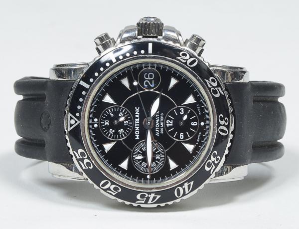 MONTBLANC - CHRONOGRAFO 200m - Relógio, caixa 40 mm em aço e
