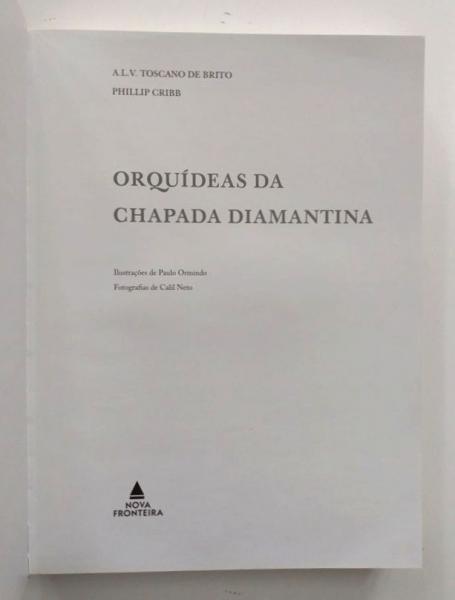 LIVRO: Orquídeas Da Chapada Diamantina. Autores: A.L.V.