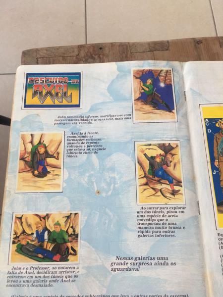 ALBUM DE FIGURINHAS VIAGEM AO CENTRO DA TERRA EDITORA VPV ANO 1993