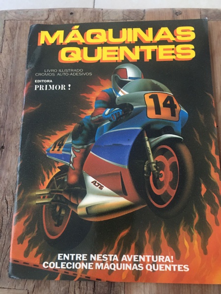 ALBUM DE FIGURINHAS MAQUINAS QUENTES EDITORA PRIMOR ANO 1991
