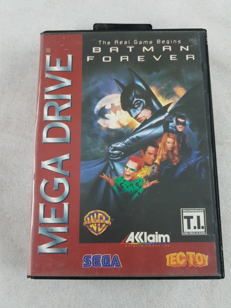 Cartucho - Fita de Mega drive - Batman Forever acompanh