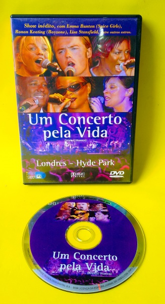 DVD Original - Um Concerto pela vida - Londres Hyde Park - ''Emma