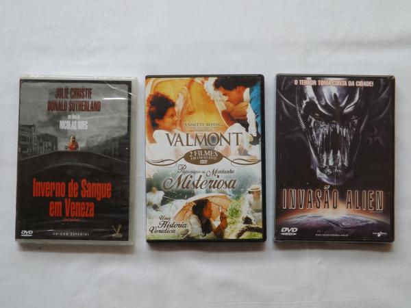 DVD (9) - Filmes diversos com temas de terror e suspens
