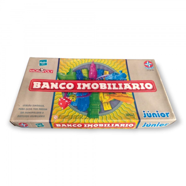 Jogo Infanto-Juvenil. Jogo Banco Imobiliário Jr., Estre