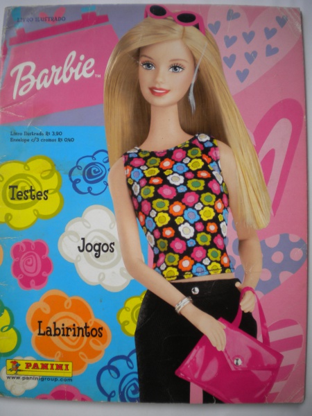 Álbum de Figurinhas Barbie com 10 Figurinhas