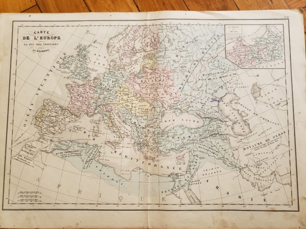 Mapa mudo b/n europa -fisico