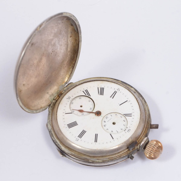 Warranted coin silver hot sale pocket watch