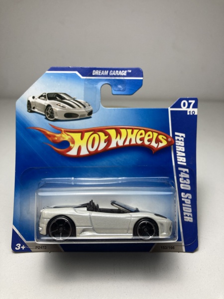 Ferrari F430 Spider Branca Hot Wheels Miniatura na esca