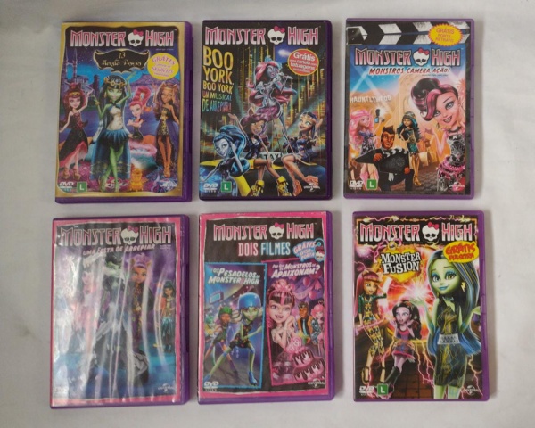 lote DVDs Monster high, em bom estado