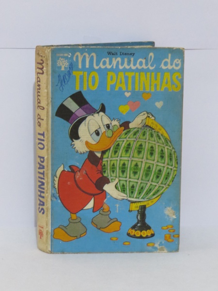 antigo livro capa dura manual do peninha Disney editora