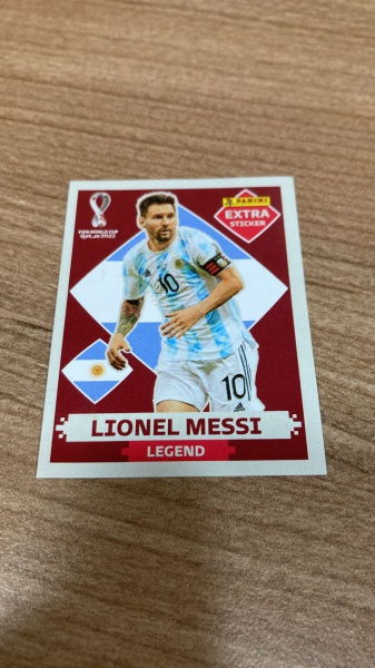 Figurinha Messi Legend Gold Especial Copa Original Ouro - Corre