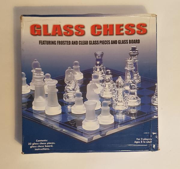 Glass Chess Set - Completo - Tabuleiro de Xadrez com