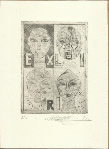 Postal 54 - Bernard Montorgueil: Illustration fron the cycle The