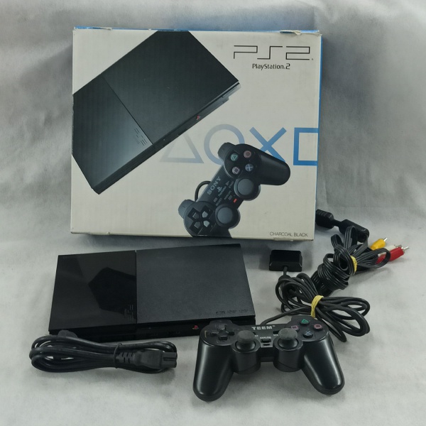 Sony PlayStation 2 Slimline Charcoal Black Console