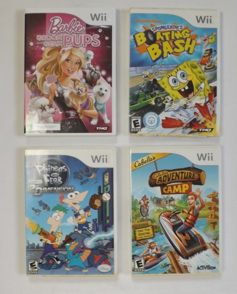 RETRÔ GAMES - Quatro CD's de jogos para Nintendo Wi