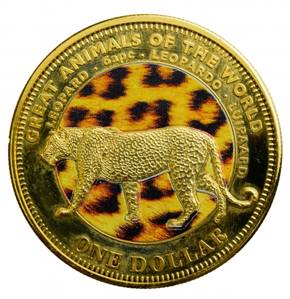 Moeda das Ilhas Fiji - 1 Dollar - Elizabeth II (Leopardo) - 2009