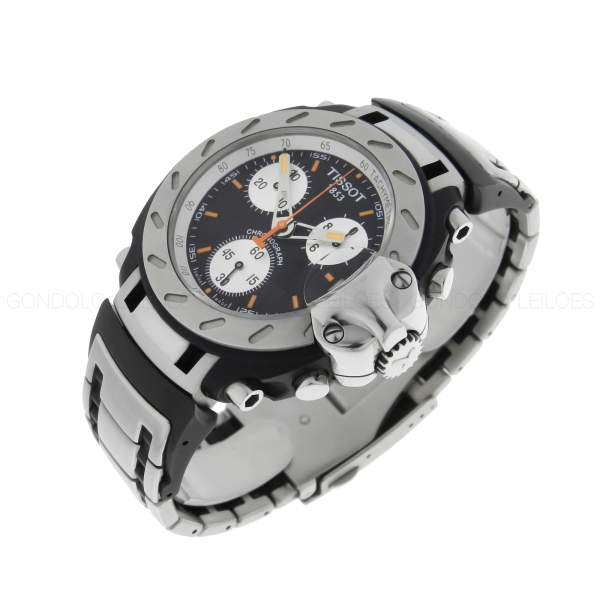 Rel gio Tissot T Race Chronograph Caixa em A o Puls